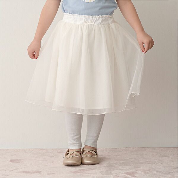 日本 Lycee mine - 搖曳可愛內搭褲紗裙-薄荷綠