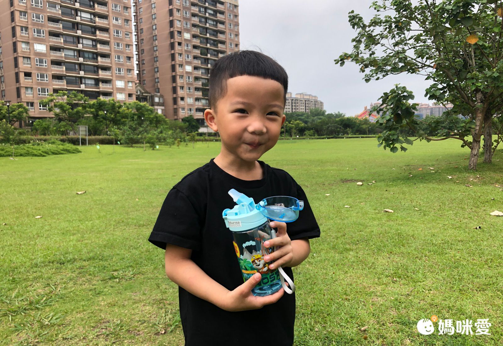 汪汪隊立大功 恐龍救難隊主題運動吸管水壺-藍色-430ml