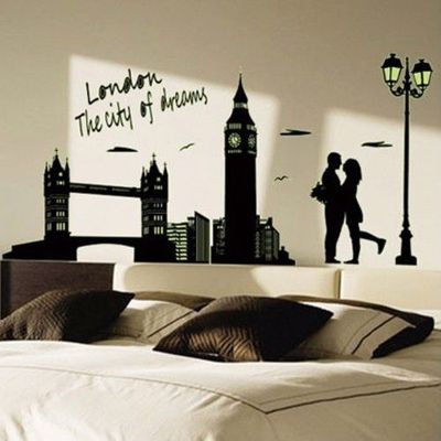JB Design - 時尚壁貼-夜光鐵橋 (60cm*90cm)