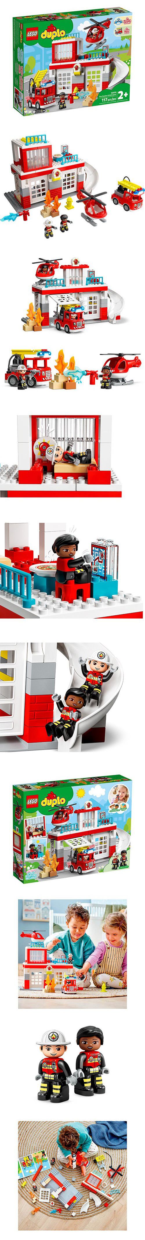 樂高 LEGO - 樂高積木 LEGO《 LT10970》Duplo 得寶系列 - 消防局與直升機-117pcs