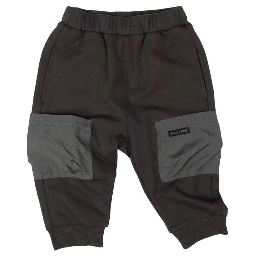 7分褲-口袋-深灰色