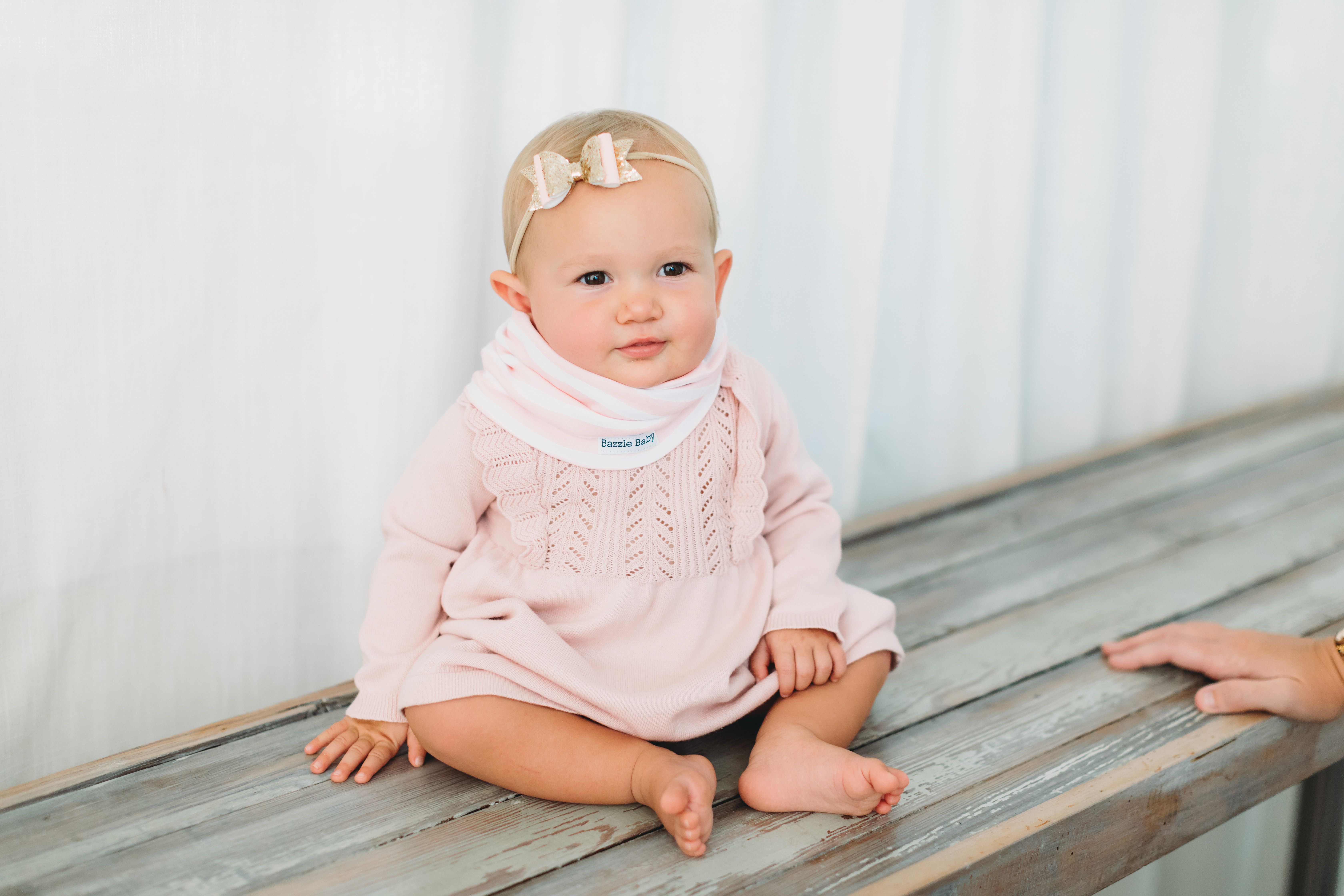 美國 Bazzle baby - 寶寶脖圍圍兜(兩入組)-印象天際