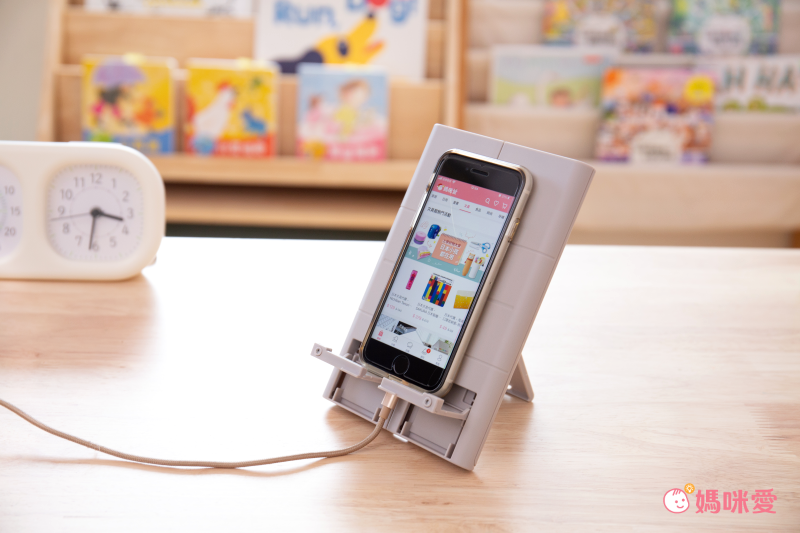 日本文具 KUTSUWA - 三段式折疊便利攜帶輕薄書架-灰