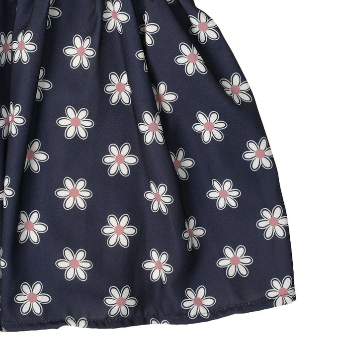 akachan honpo - 長袖假兩件T恤-深藍色