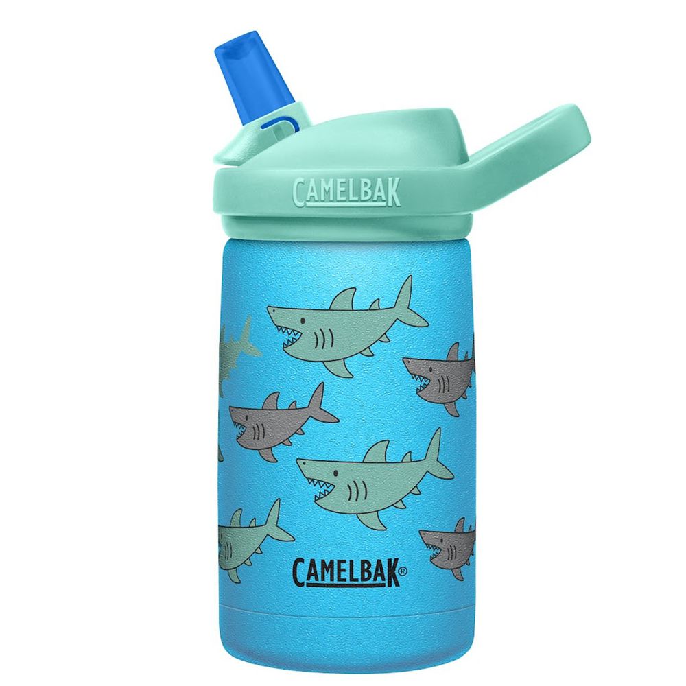 CamelBak - eddy+ 兒童吸管雙層不鏽鋼保溫瓶-鯊魚學校-350ML