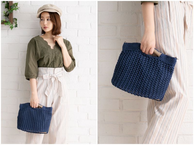 日本妞夏日最愛。草編包Ｘ編織包