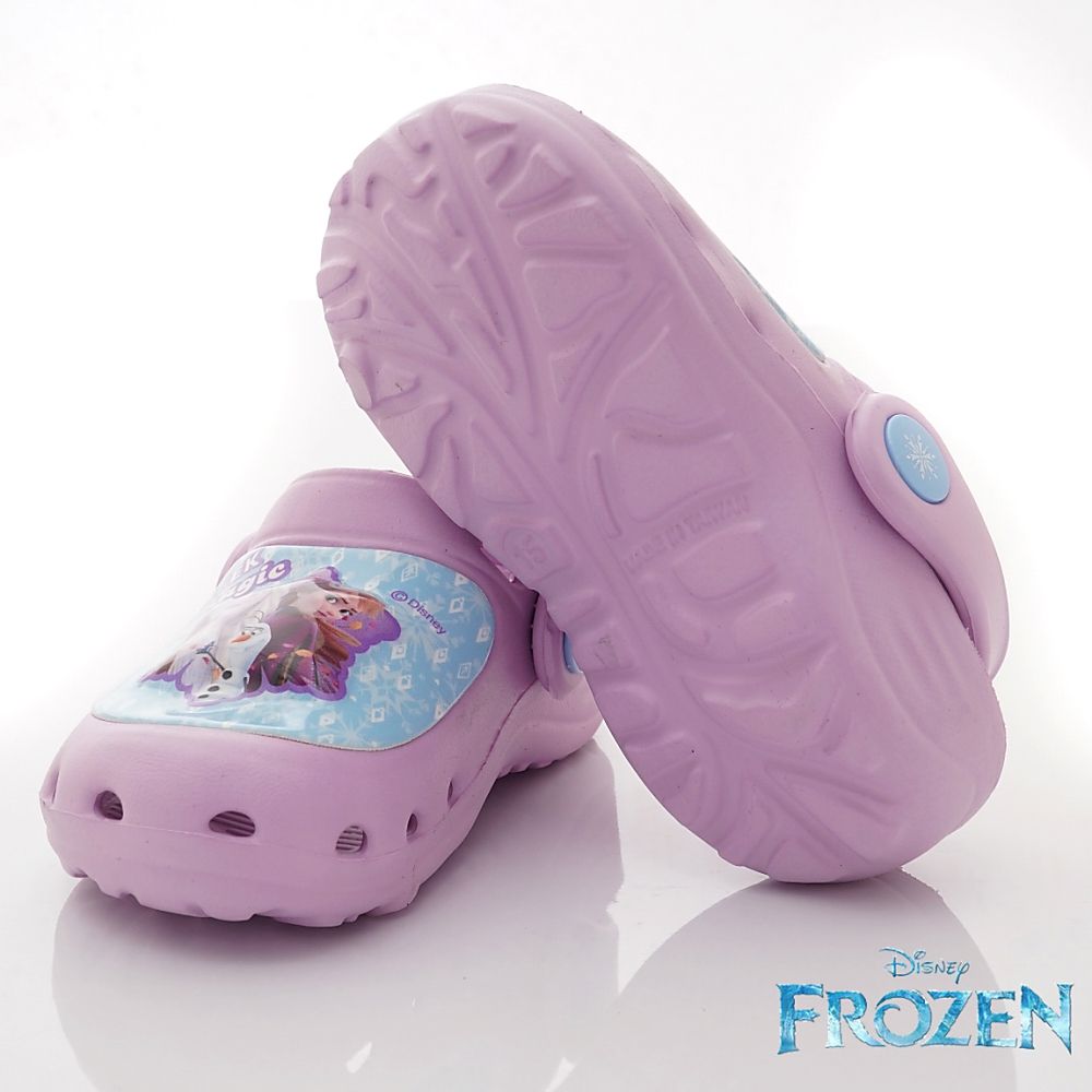 台灣製冰雪奇緣電燈園丁鞋(中小童段)-涼拖鞋-藍紫