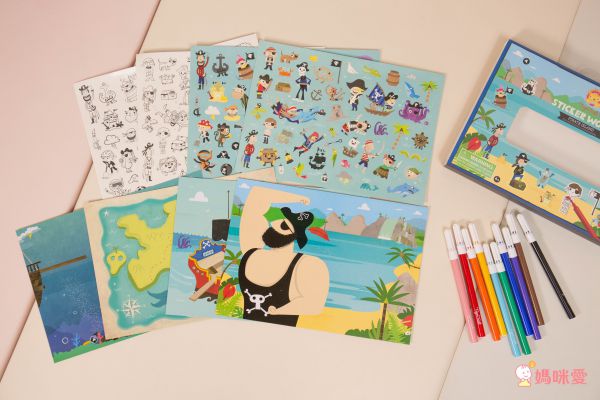 在家擁有小小畫室【澳洲 Tiger Tribe】旅行著色盒＆窗花彩繪