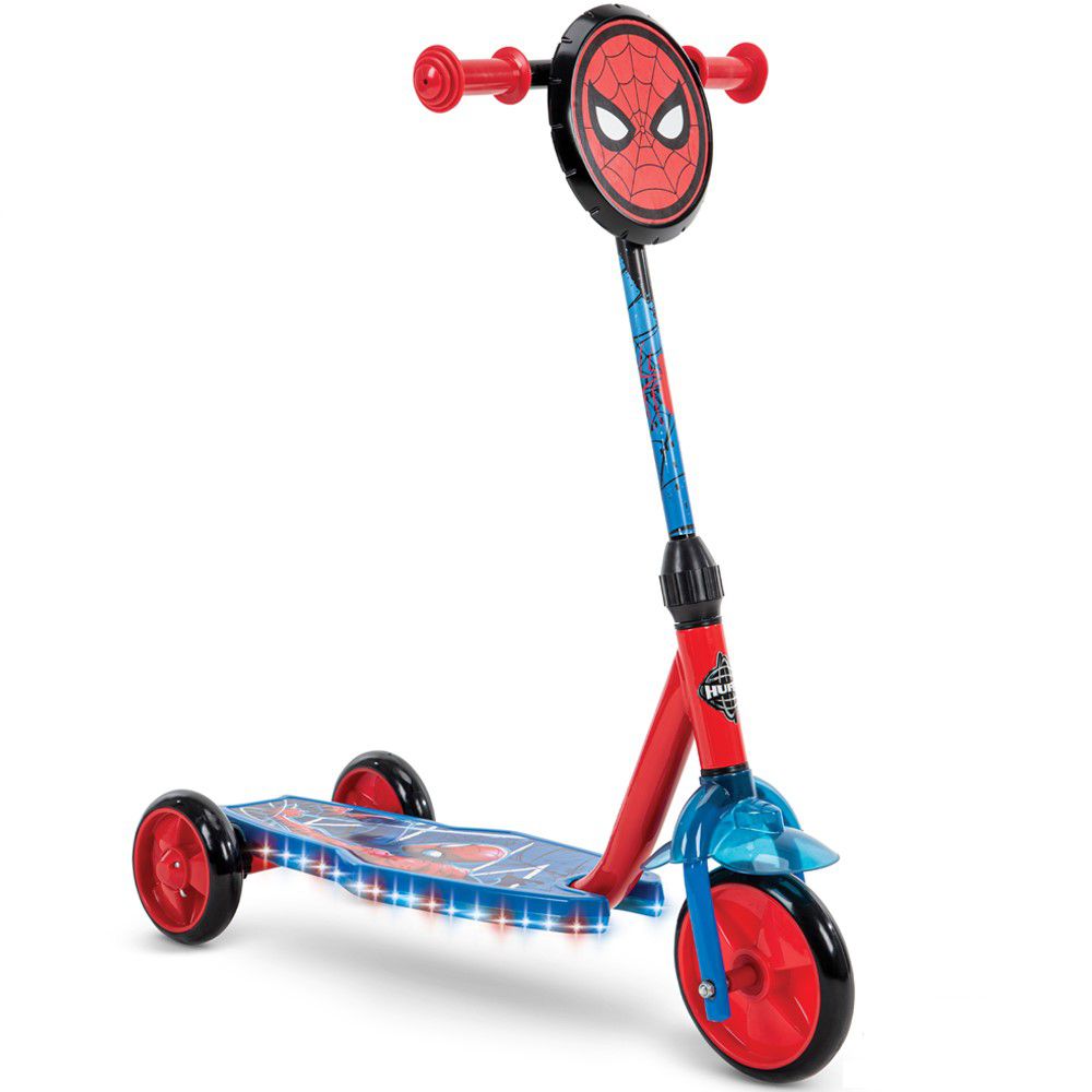 HUFFY - 迪士尼正版授權 Spider-man漫威蜘蛛人 3閃輪學前兒童滑板車