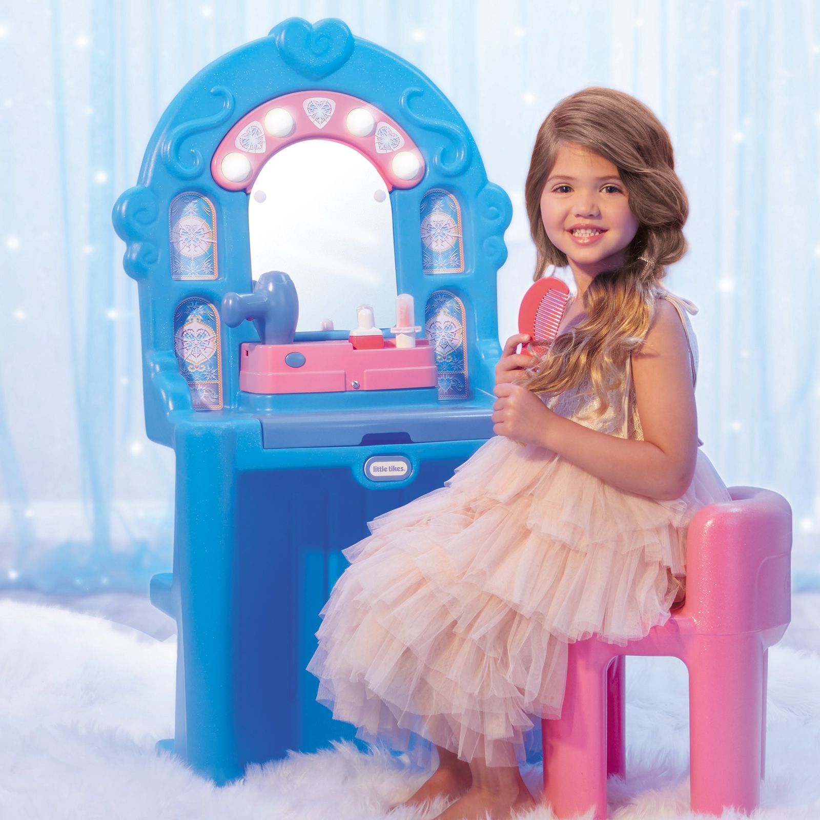 美國 Little Tikes - 冰雪公主化妝台