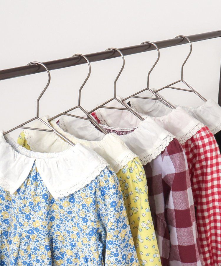 日本 apres les cours - 少女系滿版印花定番長袖洋裝-碎花-暖黃