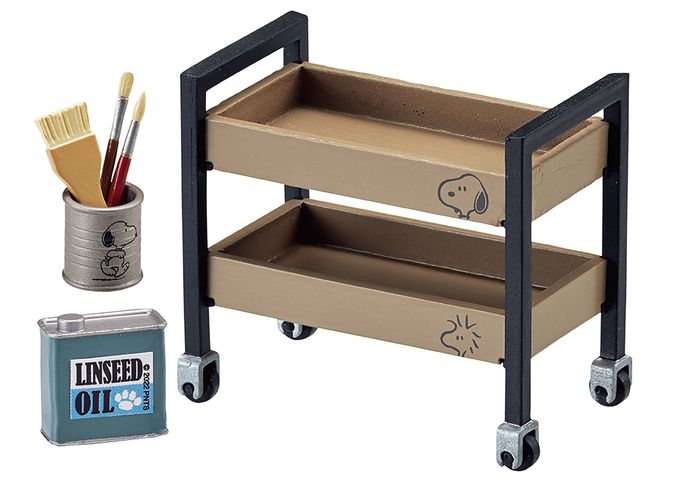 RE-MENT - SNOOPY系列 史努比藝術工作室 整組8種