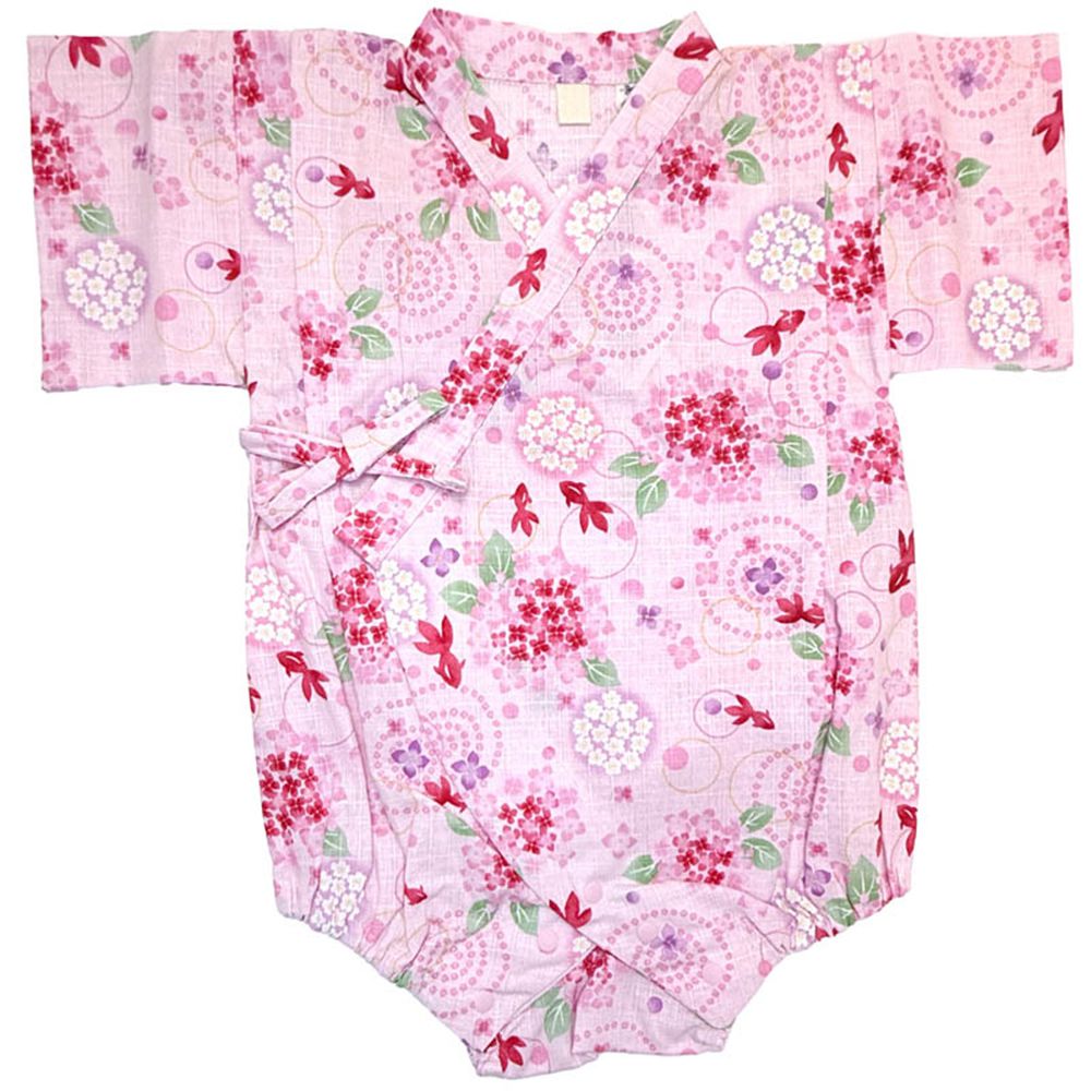 甚平包屁衣-金魚-粉紅色