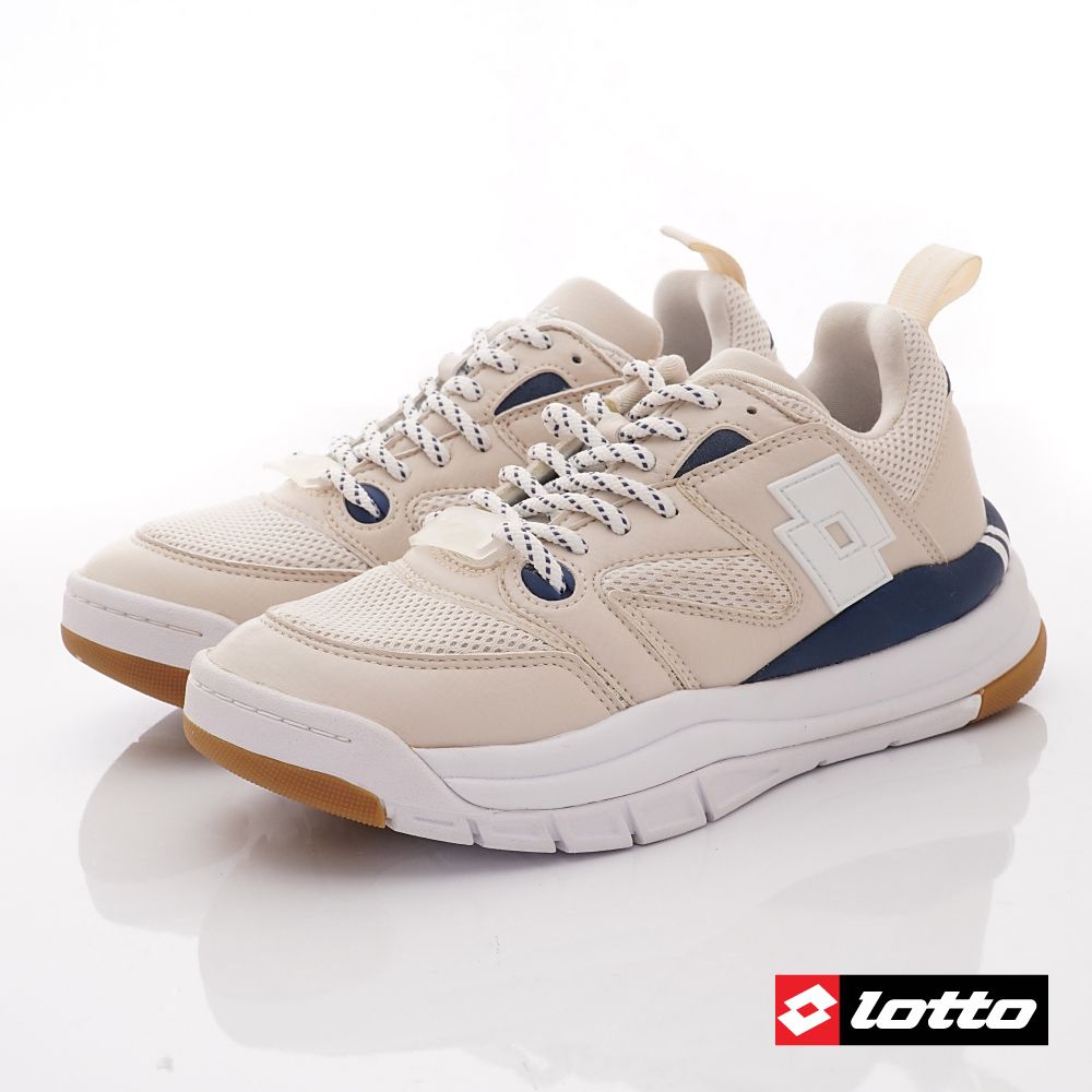LOTTO樂得 - 復古女段休閒老爹鞋-運動鞋-奶茶色