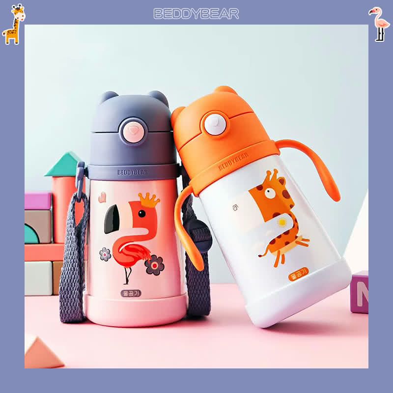 韓國 BEDDYBEAR - 杯具熊兒童寵物保溫學飲杯-獅子-320 ML