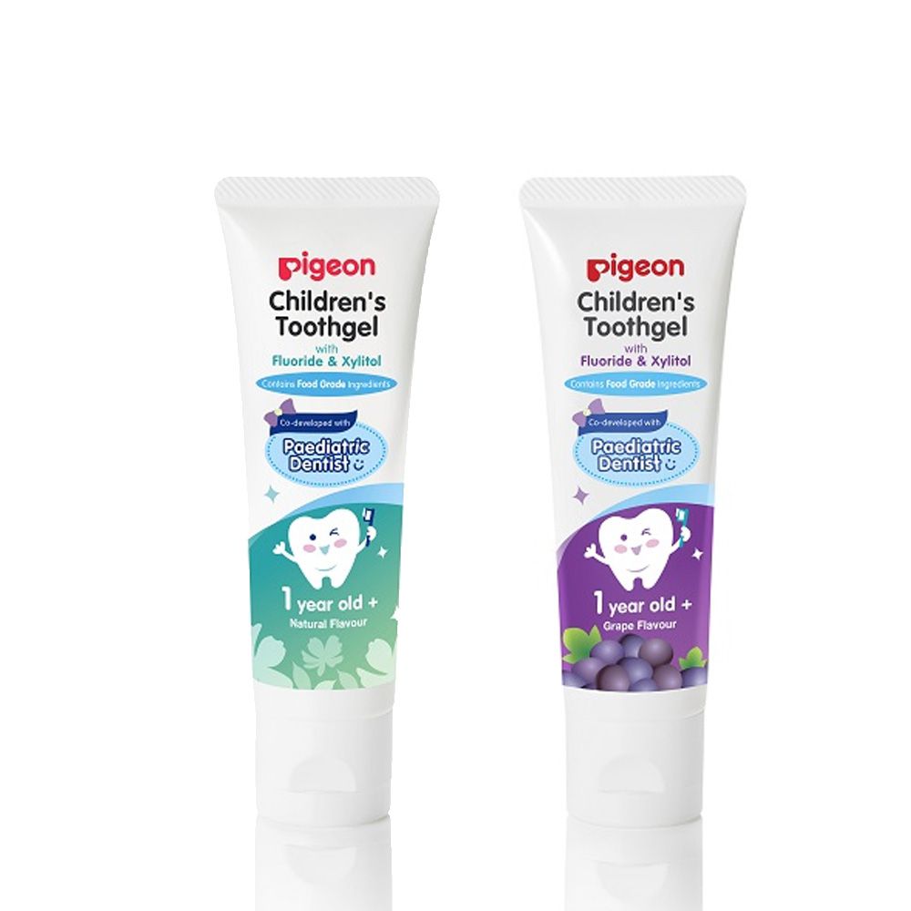 貝親 Pigeon - 兒童含氟牙膏-葡萄-含氟量1000ppm