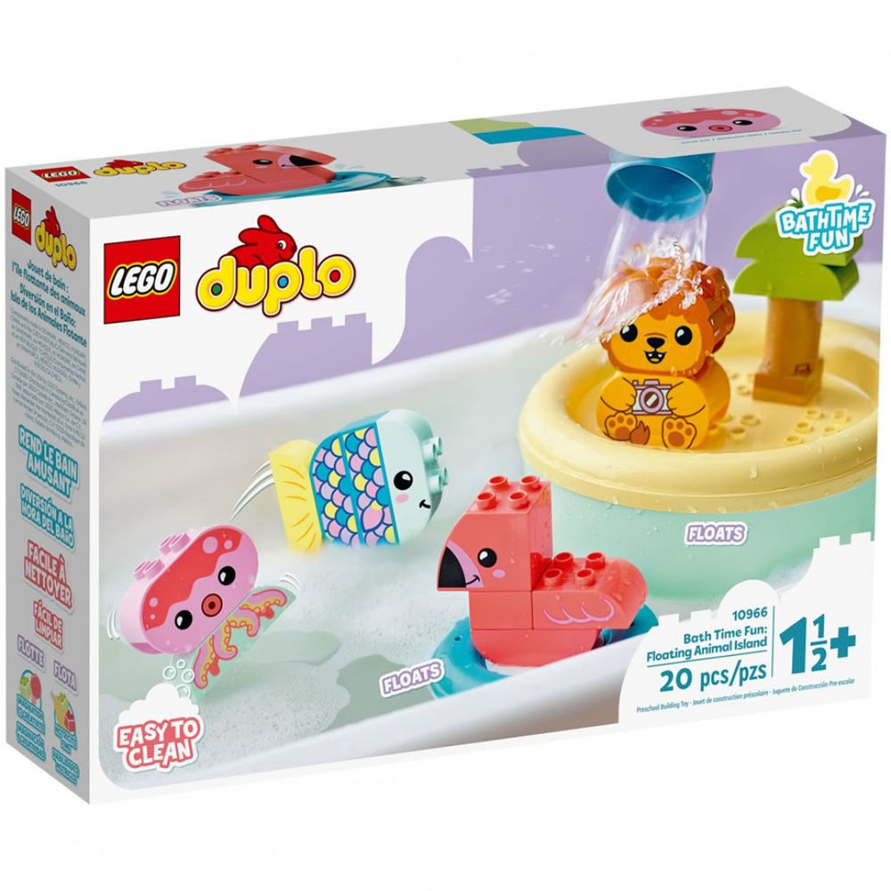 樂高 LEGO - 樂高積木 LEGO《 LT10966 》Duplo 得寶系列 - 快樂洗澡趣：漂浮動物小島-20pcs