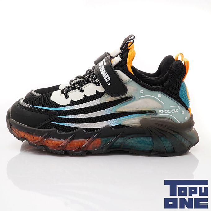 TOPUONE-潮流運動童鞋-623916黑(中大童段)-運動鞋-黑