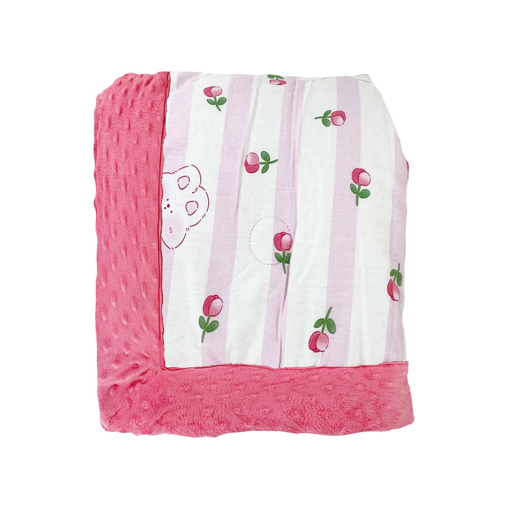 JoyNa - 加厚款-多功能蓋毯 兒童棉被 保暖被-小花兔-加厚款 (110*140cm)