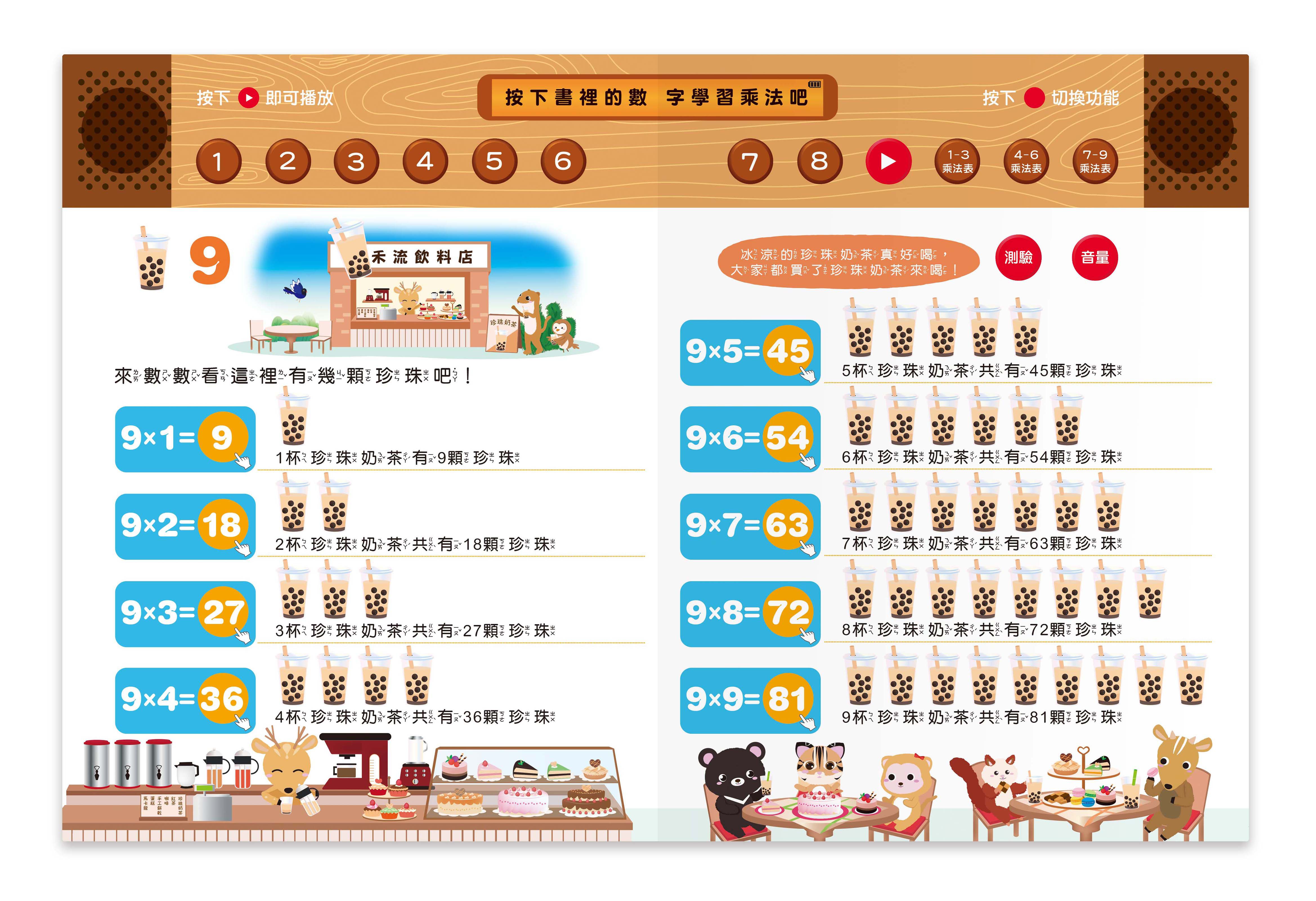 小手觸摸隨身聽：我會跟著數123