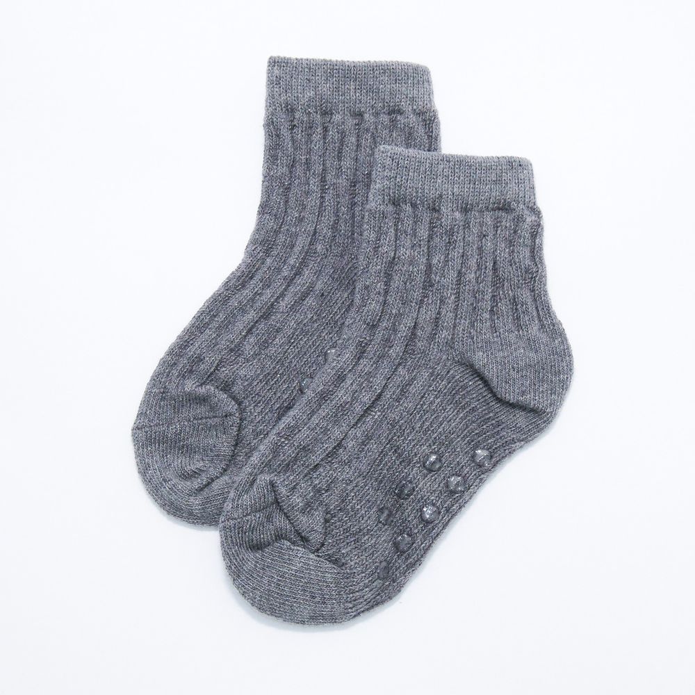 akachan honpo - 襪子-灰色麻花-銀灰色