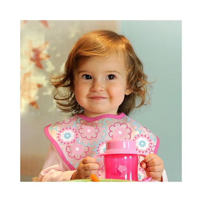 美國 green sprouts - 小綠芽防漏就嘴喝水瓶-180ML-水藍色