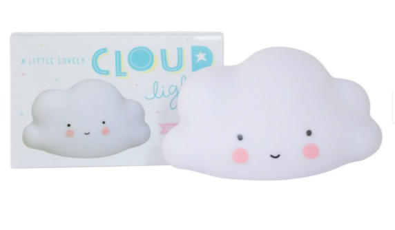 荷蘭 A Little Lovely Company - 療癒迷你雲朵夜燈-白