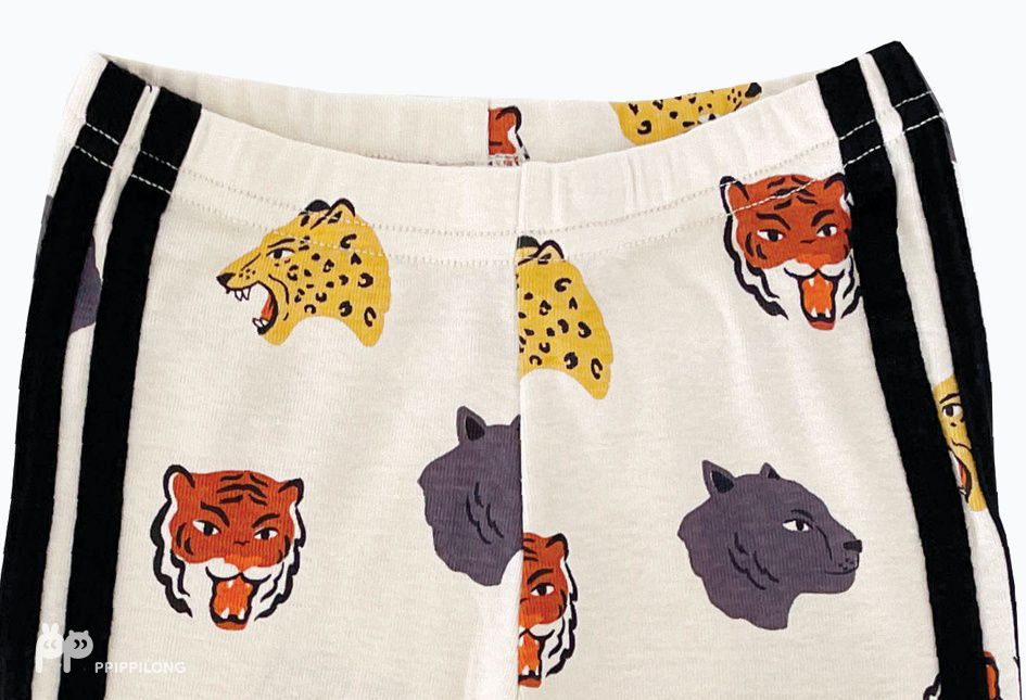 韓國 Ppippilong - 30支無螢光棉長袖家居服-滿版動物頭像