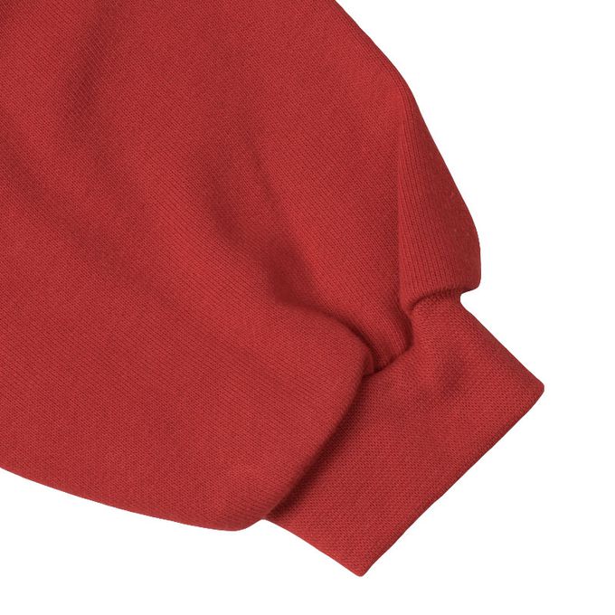 akachan honpo - 長袖拼接洋裝-紅色