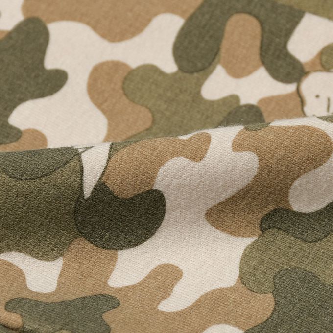 akachan honpo - 10分長經典褲 裏起毛-一般合身款-軍綠色