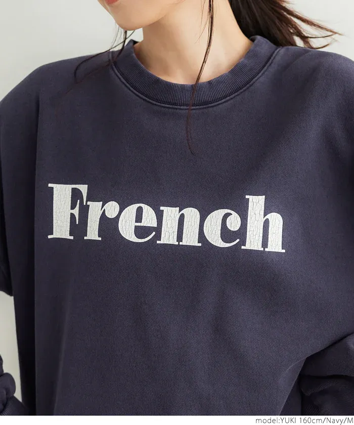 日本 COCA - 定番美式復古LOGO大學T-大人-肉桂棕