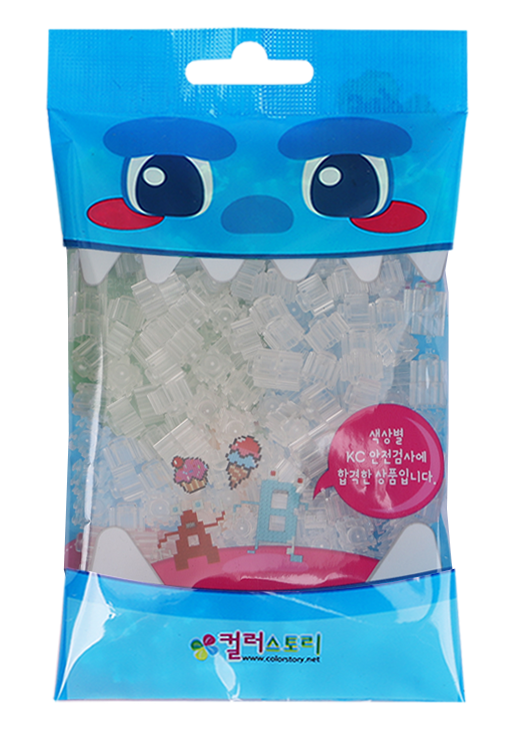 韓國 Color Story - 免燙拼豆-補充包280顆(透明/8mm)