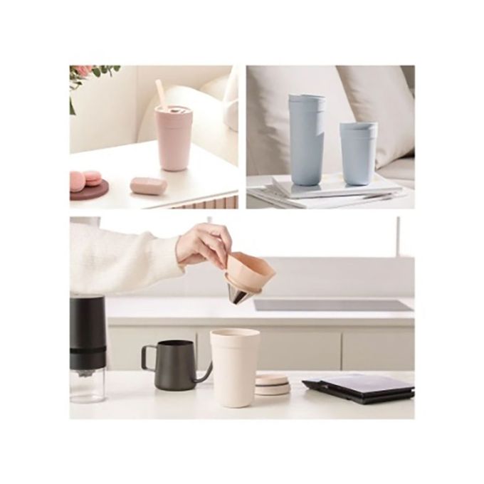 VIIDA - KAVi 翻轉咖啡杯 500mL (適用盛裝各式飲品)-石英粉