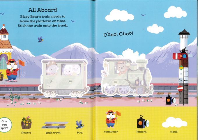 Bizzy Bear: My First Sticker Book Things That Go (貼紙書)