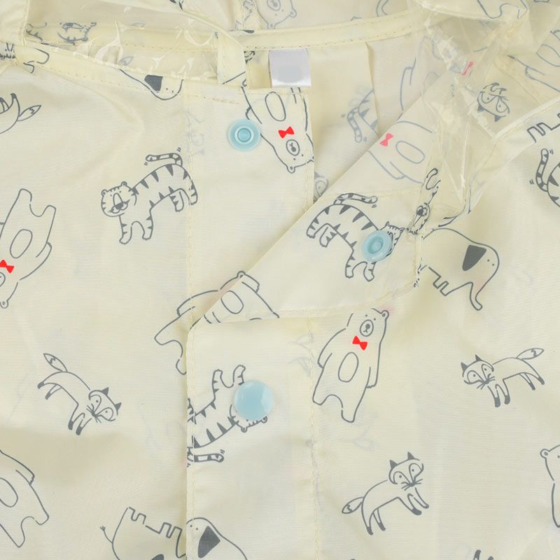 akachan honpo - 強力防潑水雨衣-動物-象牙白色