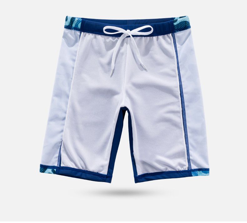 男寶短袖泳裝套裝-綠迷彩+英文字母-綠+橘