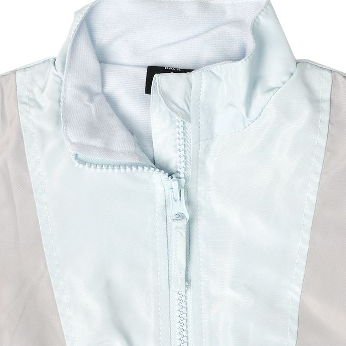 akachan honpo - 撞色拼接外套-淺藍色