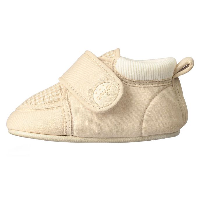 akachan honpo - 學步鞋-格紋-淺卡其色