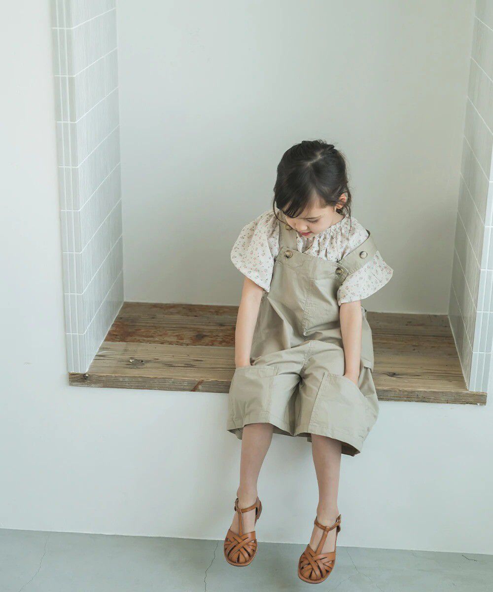 日本 riziere - 清新小碎花澎澎短袖上衣-玫瑰