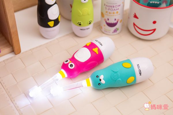 日本 VIVATEC - Mega Ten幼童電動牙刷-貓頭鷹 (2~12歲適用)