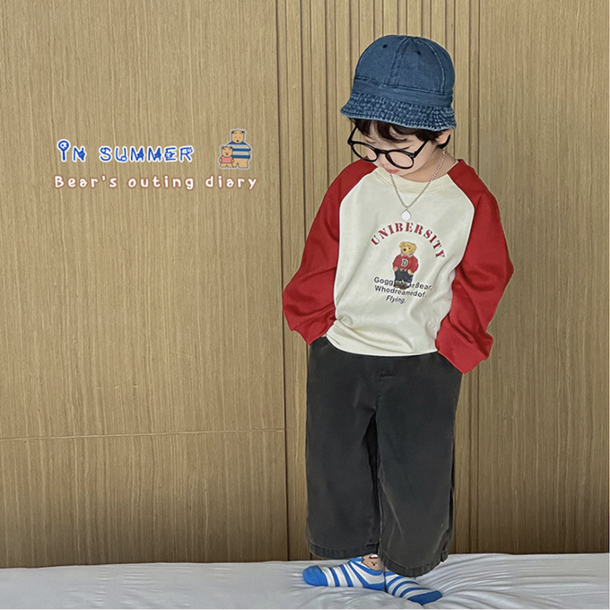 love, charlotte - 小熊家族薄款短筒棉襪-4 雙一組