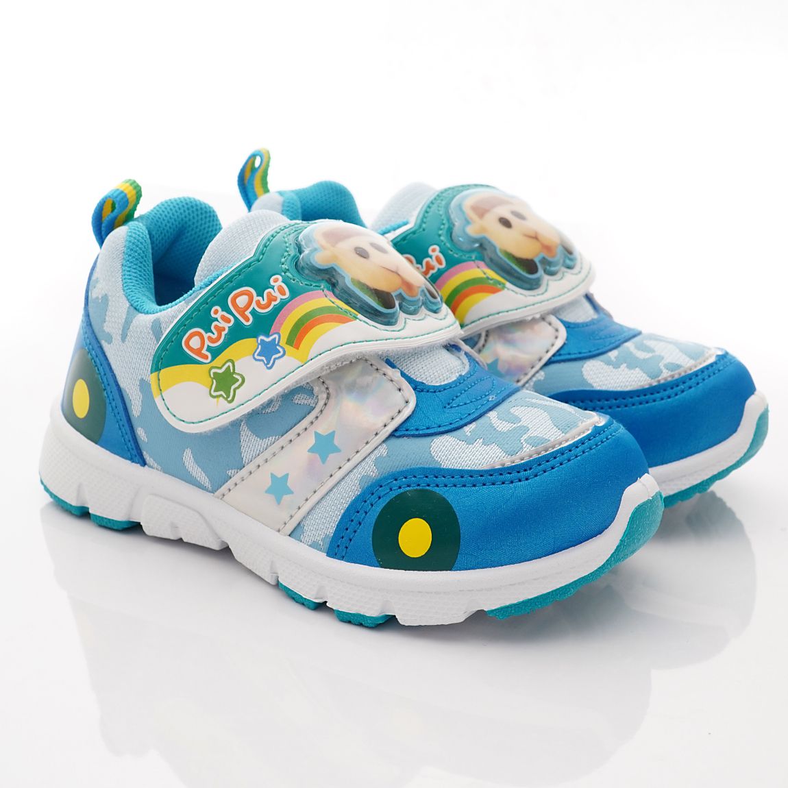 天竺鼠車車 - 台灣製天竺鼠車車電燈鞋款(中小童段)-運動鞋-藍