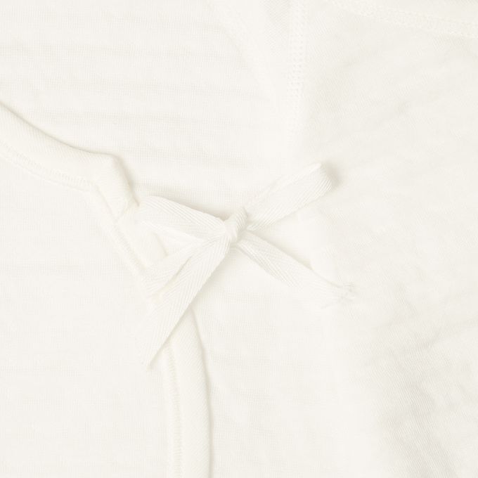 akachan honpo - 長袖新生兒內衣4件組-按扣款 保暖鋪棉-深藍色 (50~60cm)