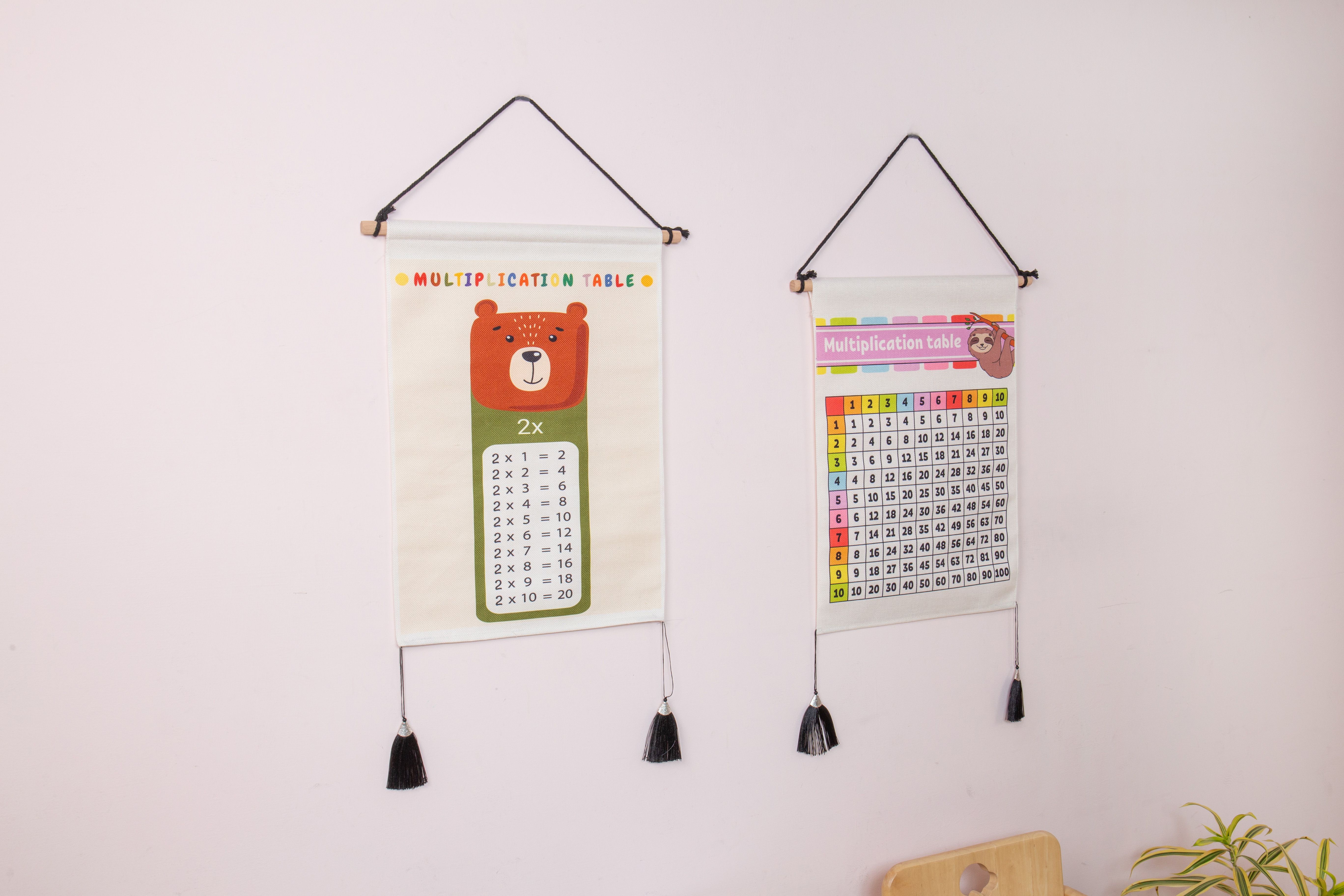 九九乘法掛畫-1~10倍數表 (35x50cm)