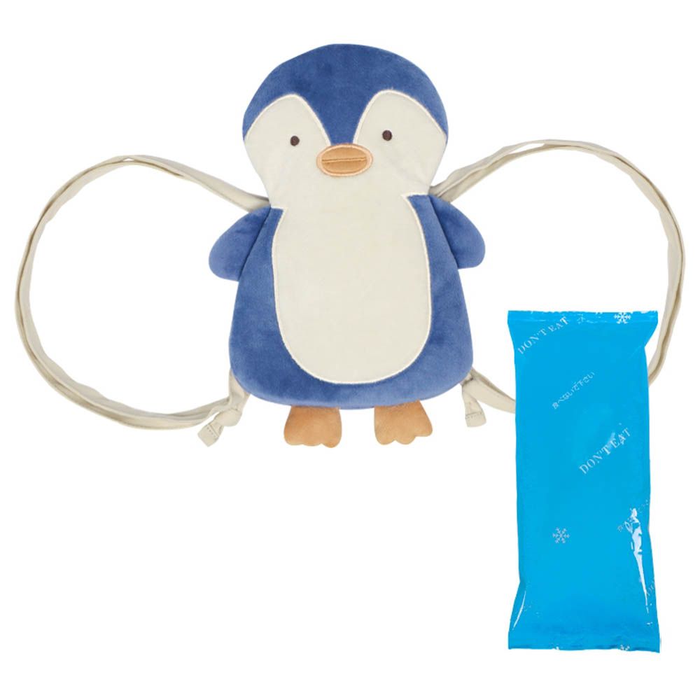 涼感背包-企鵝-藍色