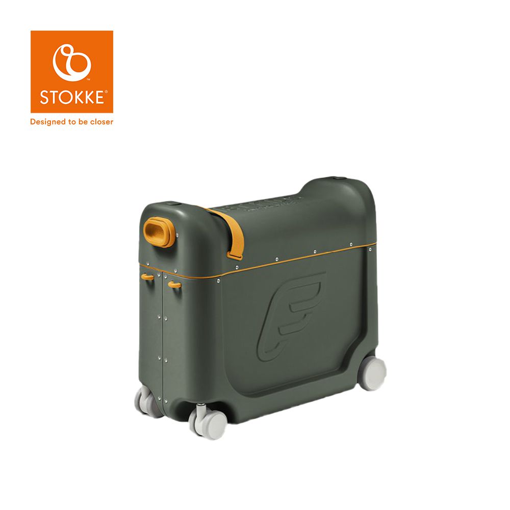 Stokke - 挪威  JetKids 多功能兒童飛機睡床行李箱-橄欖綠