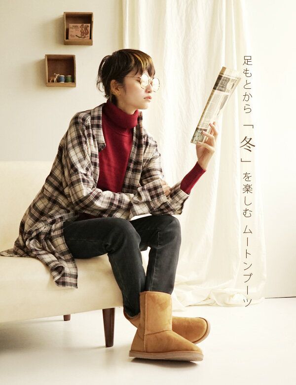 日本Zootie莫卡辛毛毛鞋/短靴/雪靴