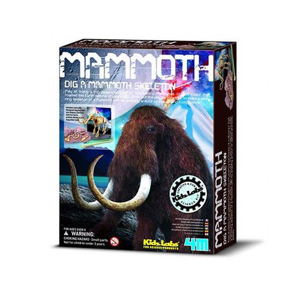 香港4M創意玩具 - 挖掘長毛象 Mammoth Skeleton