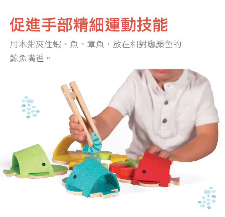 法國Janod - 認知學習-大吃一鯨夾夾樂