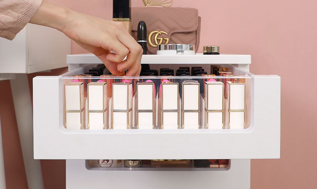 PICKup - 四層化妝品分格抽屜收納櫃(1低2中1高抽)-DIY